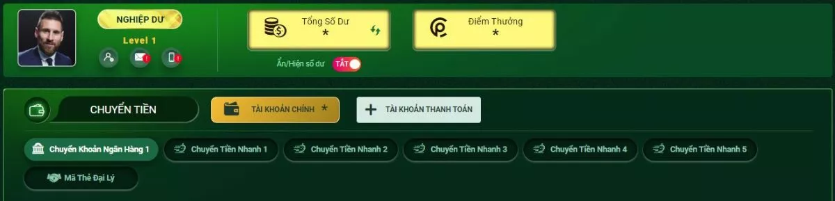Nạp tiền Fb88 lên tài khoản thành công 100% 2 Các hình thức nạp tiền fb88