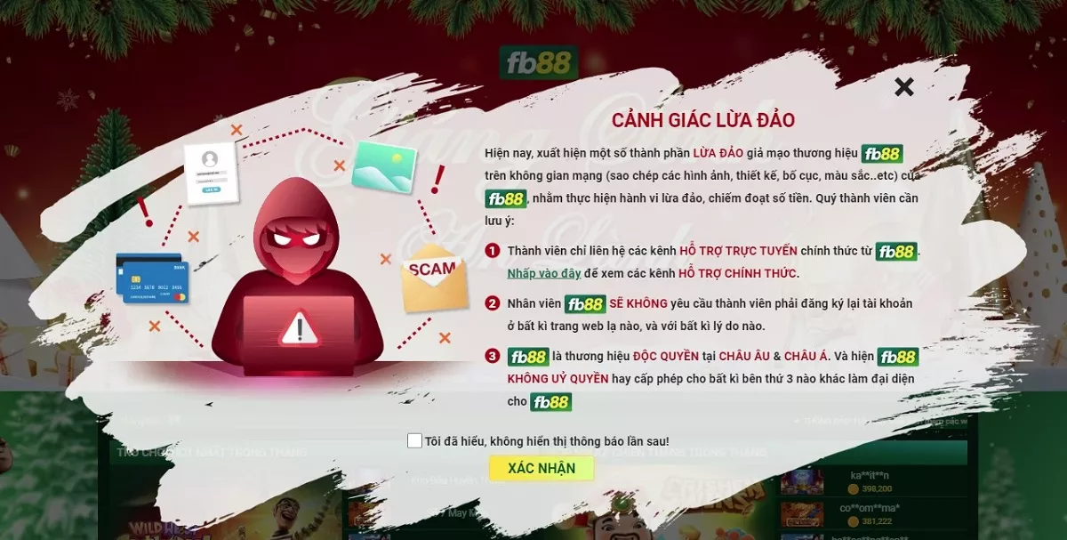 Nạp tiền Fb88 lên tài khoản thành công 100% 3 Cảnh giác Link Fb88 giả mạo