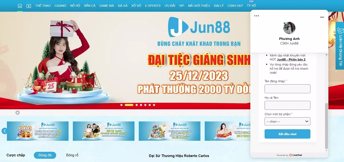 Esport Jun88 - Trang cược thể thao điện tử hàng đầu 6 Chăm sóc khách hàng Jun88 Esport