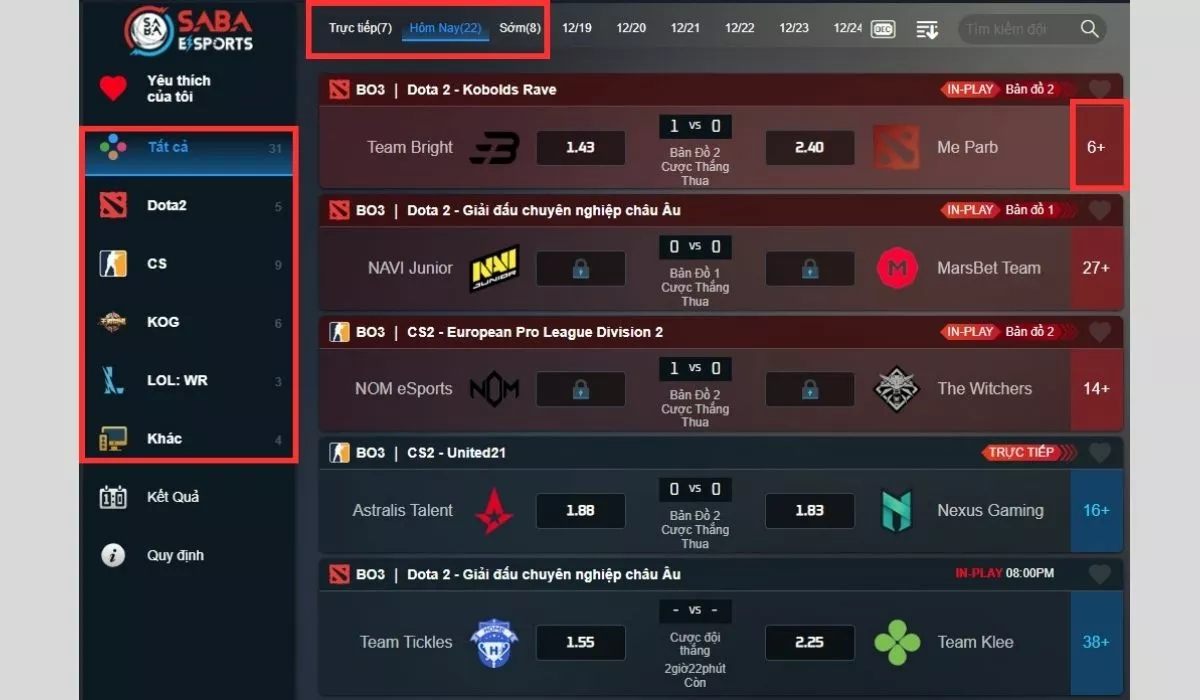 Thể thao điện tử M88 - Trang cá cược Esport M88 top đầu Châu Á 3 Chọn trò chơi Esport M88 để cá cược