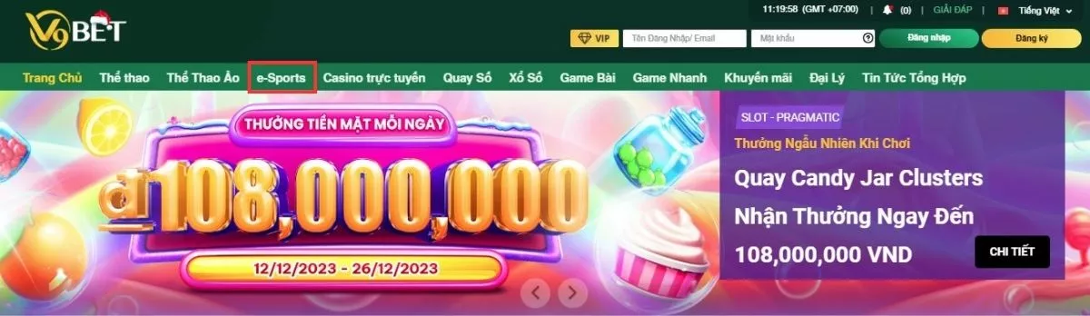 Esport V9bet - Thế giới cược thể thao điện tử đỉnh cao 2 Chọn vào sản phẩm Esport V9bet