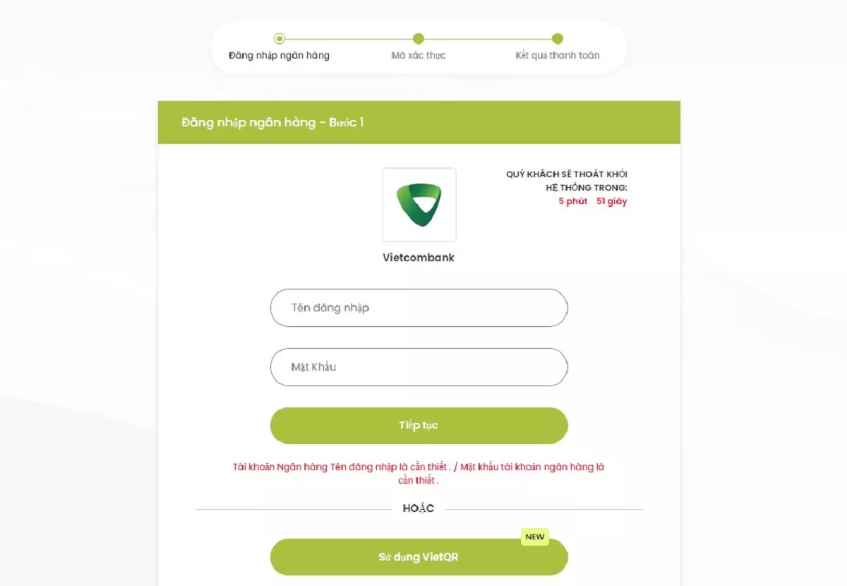 Nạp tiền Fb88 lên tài khoản thành công 100% 8 Đăng nhập internet bankng để nạp tiền Fb88