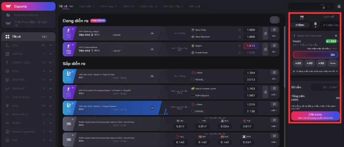 Esport Jun88 - Trang cược thể thao điện tử hàng đầu 4 Đặt cược vào Esport Jun88