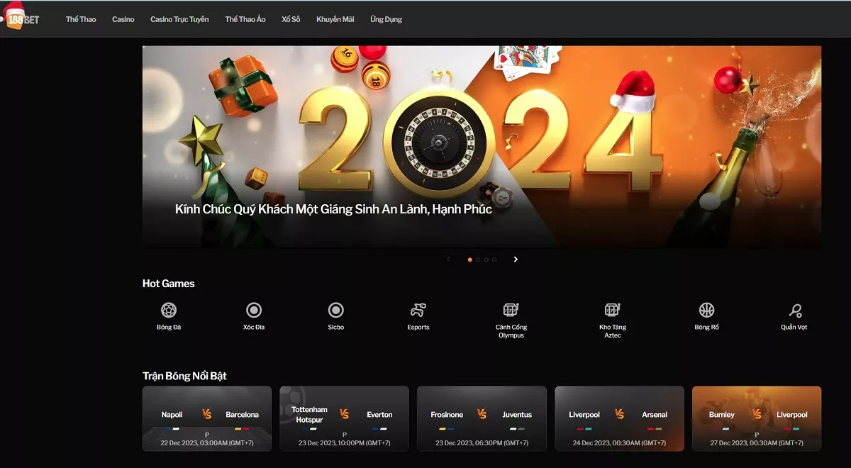 Giao diện 188bet Esport