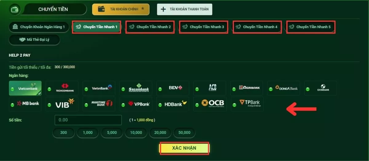 Nạp tiền Fb88 lên tài khoản thành công 100% 7 Nạp tiền Fb88 qua internet Banking