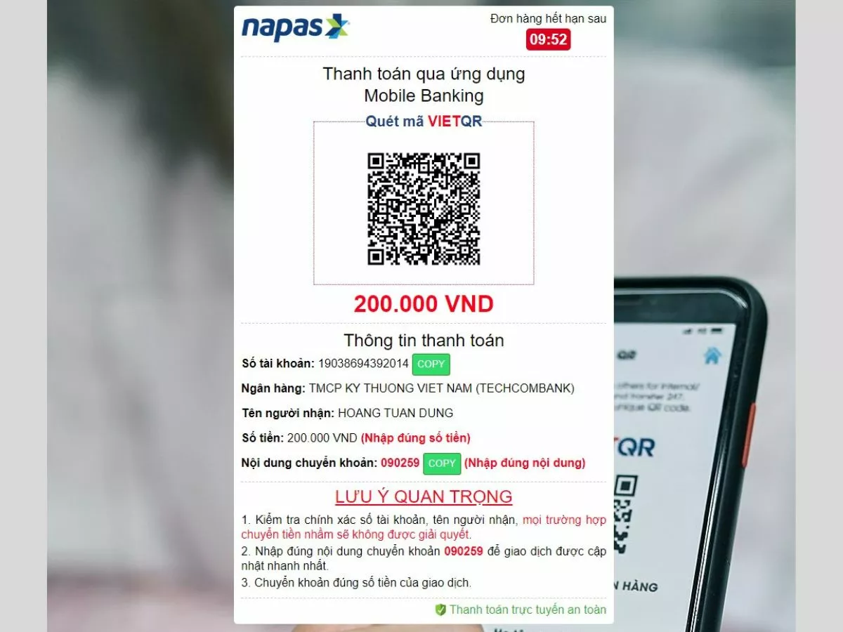 Cách nạp tiền 8xBet siêu nhanh cho tân binh 9 Quét mã nạp tiền 8xbet qua internet banking
