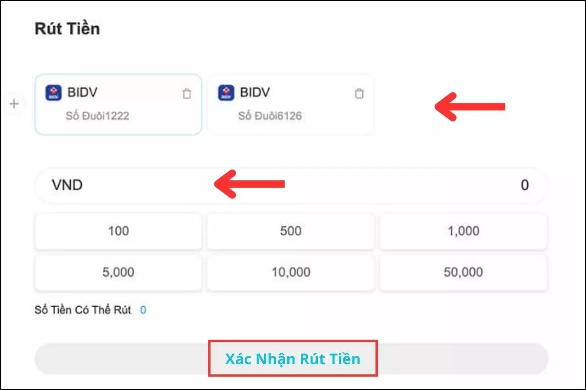 Rút tiền 8xBet - Cách rút tiền về tài khoản trong 1 phút 4 Thực hiện lệnh rút tiền 8xbet